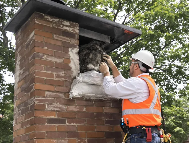Humane removal of debris and animals by North Reading Chimney Sweep in North Reading, MA