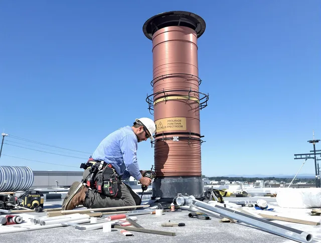 Installed chimney liner by North Reading Chimney Sweep in North Reading, MA
