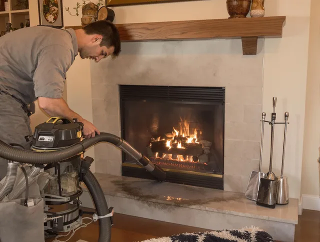Routine fireplace upkeep by North Reading Chimney Sweep in North Reading, MA